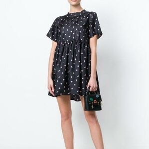 NWT VIVETTA HEART PRINT FLARED DRESS‎ SZ 40 S